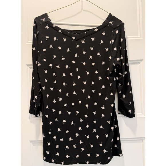 J. Jill Tops - J Jill Wearever Collection Ginkgo Leaf Print Tunic Top Small